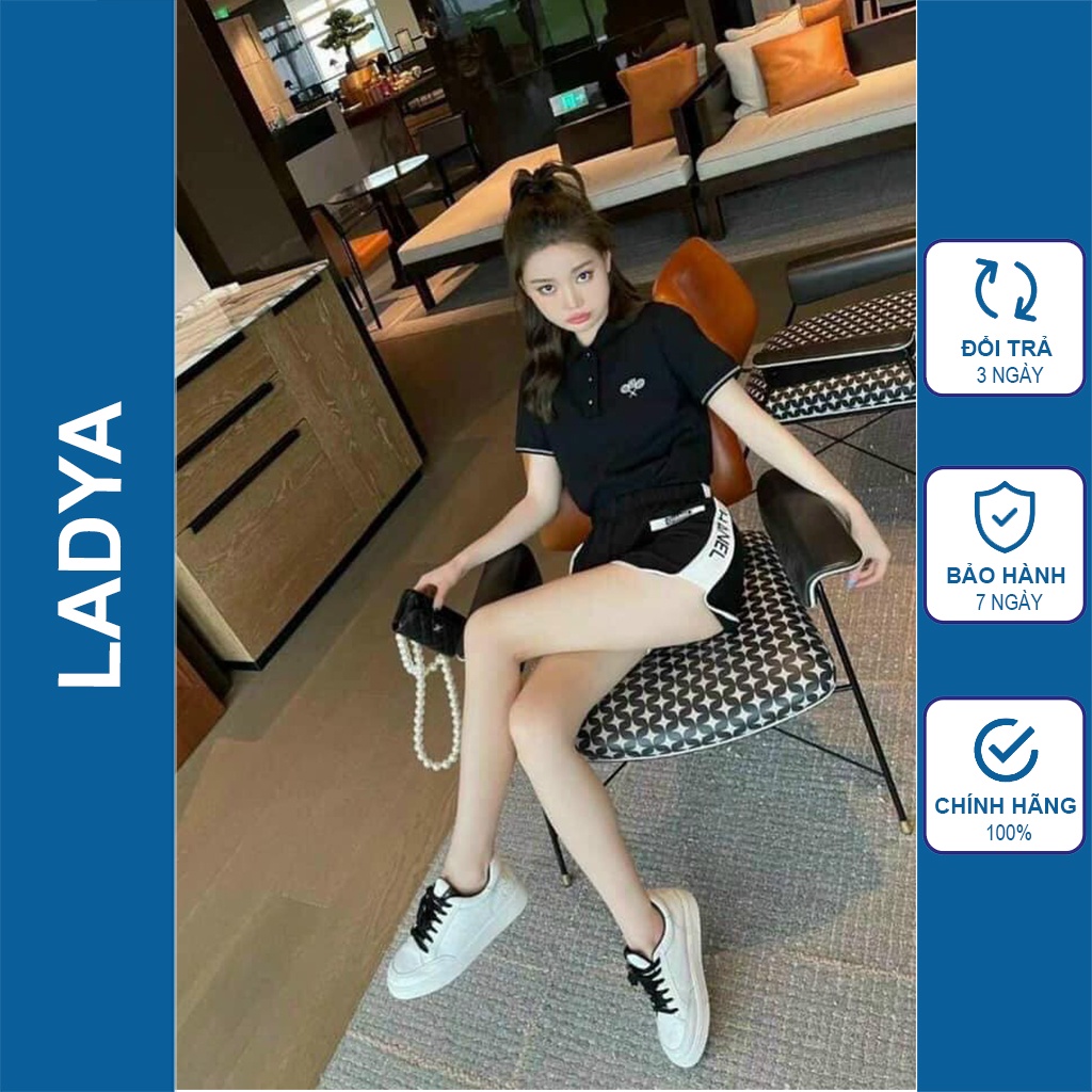 Quần short nữ Ladya chanel 2 bên hông vải đũi cao cấp thời trang M55