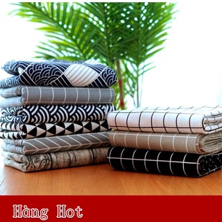 [Hàng Hot ] Khăn trải bàn vintage kẻ caro nhựa Bông và vải lanh không thấm nước khăn decor phông nền chụp ảnh trang trí