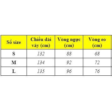 VÁY HÈ voan nữ phối hoa chấm bi dáng dài | BigBuy360 - bigbuy360.vn