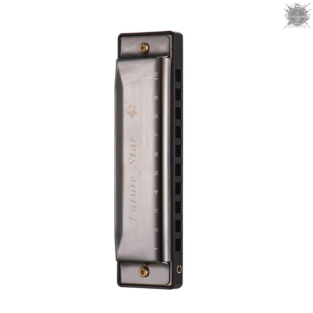 Kèn Harmonica 10 Lỗ Chuyên Nghiệp Cho Người Mới Bắt Đầu