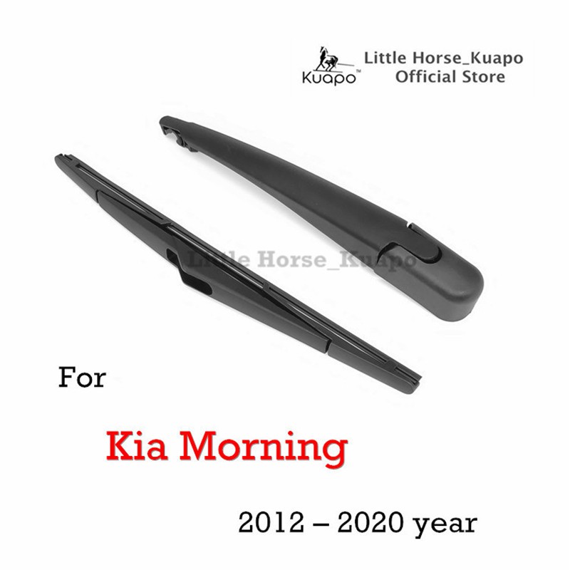 Bộ gạt mưa sau ô tô hiệu Kuapo dành cho Kia Morning đời 2012 đến 2020 (thân gạt mưa sau + lưỡi gạt nước sau) bộ gạt nước sau buổi sáng kia