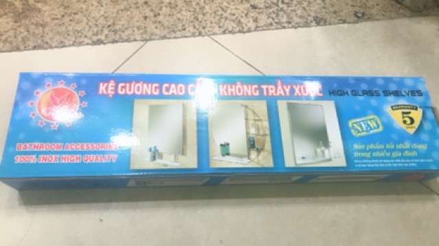 KỆ GƯƠNG NHÀ TẮM CAO CẤP-KHÔNG TRẦY XƯỚC TATAPHACL