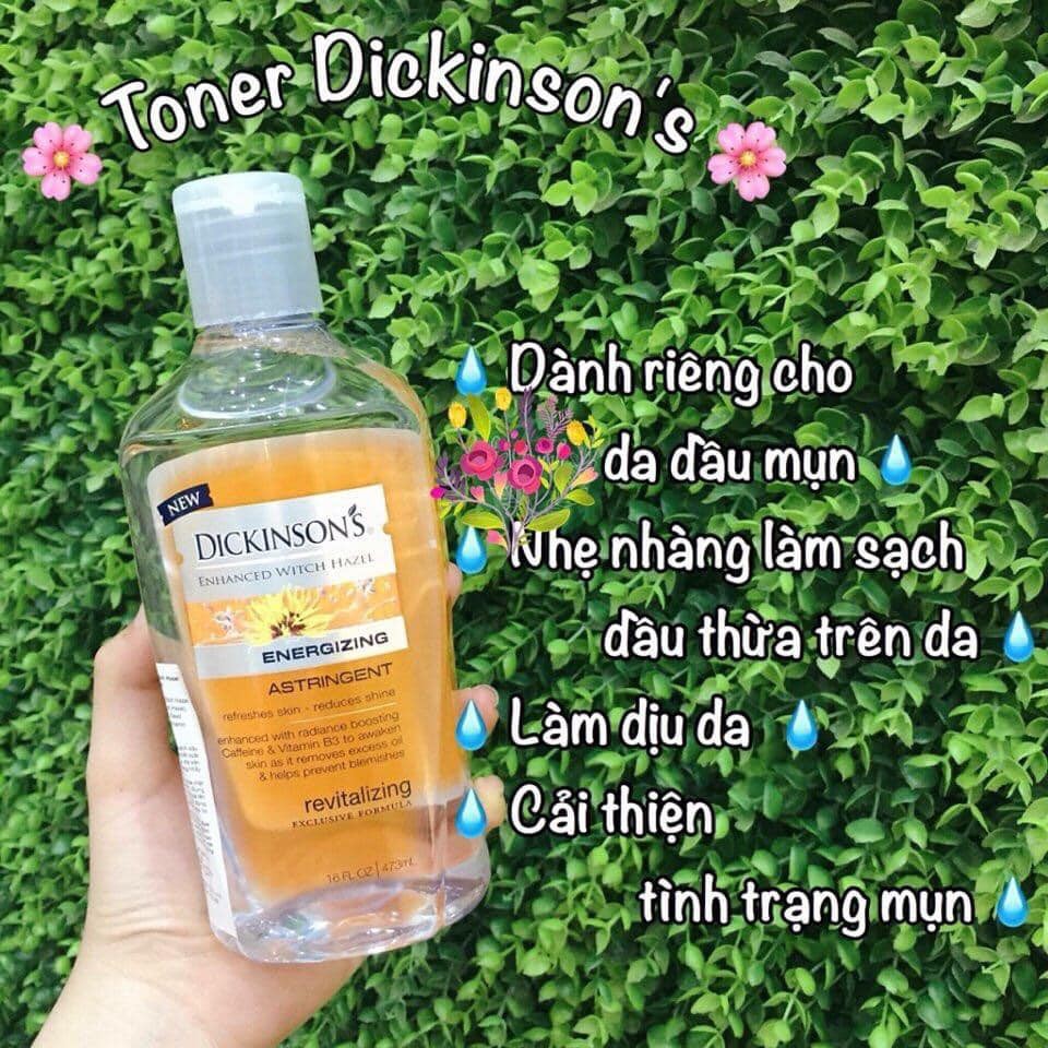 Nước Hoa Hồng Dickinson’s Energizing Astringent (màu cam) 473ML