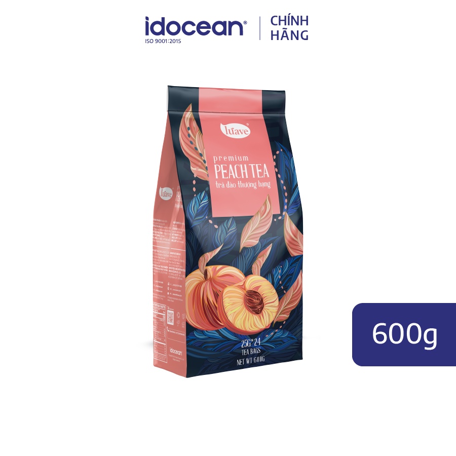 Trà Đào Thượng Hạng (Premium Peach Tea) - LÚAVE - 600g