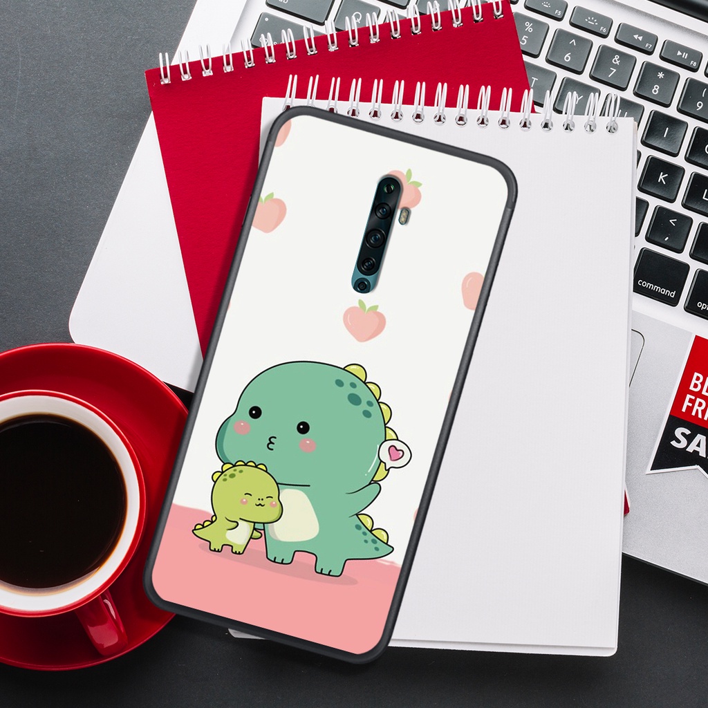[HOT]ỐP OPPO REALME X- K3 - RENO - RENO 2 - RENO 2F  , IN HÌNH KHỦNG LONG CHIBI SIÊU DỄ THƯƠNG.