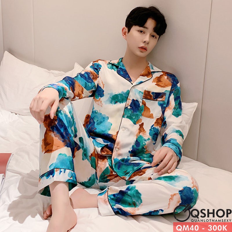 [SALE] BỘ ĐỒ PIJAMA NAM CAO CẤP QM40 - QM140