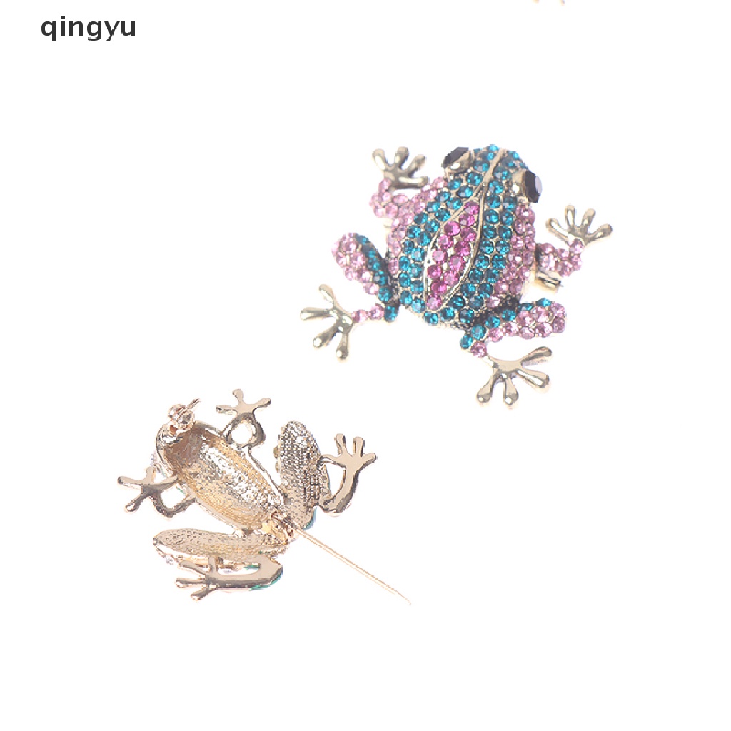 Trâm Cài Áo Hình Ếch Và Chim Đính Đá Dễ Thương