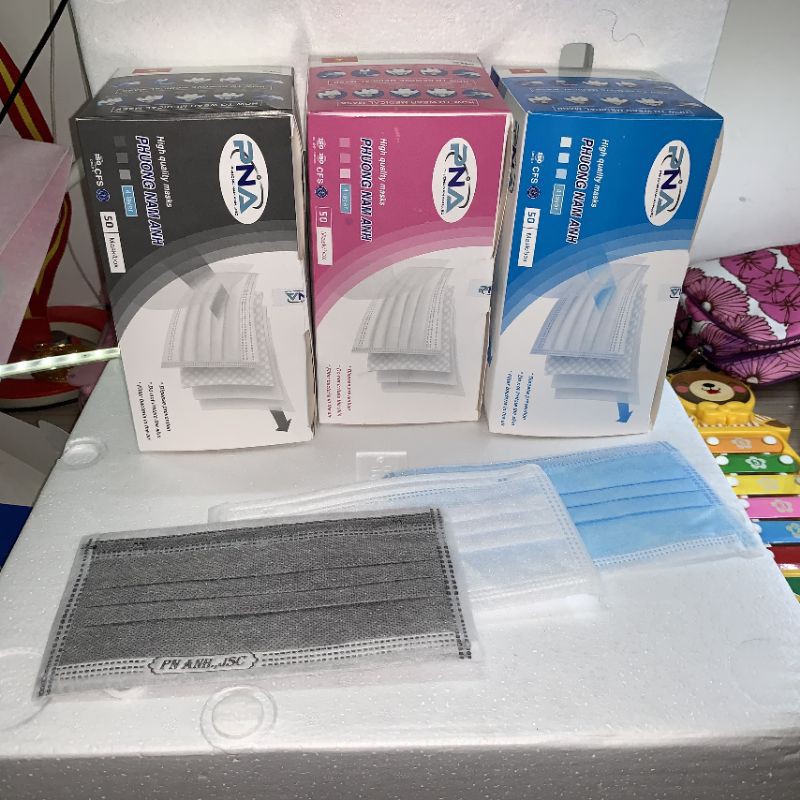 Hộp 50 cái khẩu trang y tế kháng khuẩn Phương Nam Anh