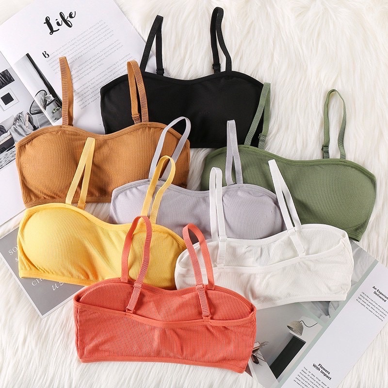 Áo Bra Nữ Cotton Tăm Cúp Ngực