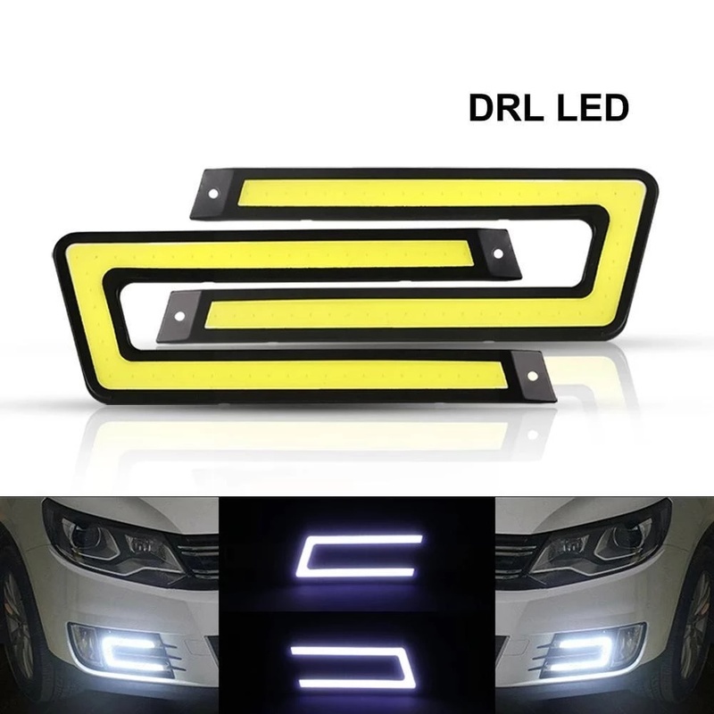 Đèn Pha LED COB IP65 Ánh Sáng Trắng Chống Thấm Nước Hình Chữ U Chất Lượng Cao Cho Xe Hơi