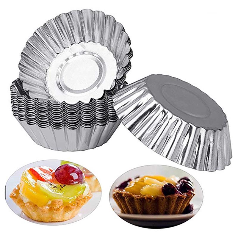 Set 10 Khuôn Làm Bánh Trứng Hình Bông Hoa Xinh Xắn