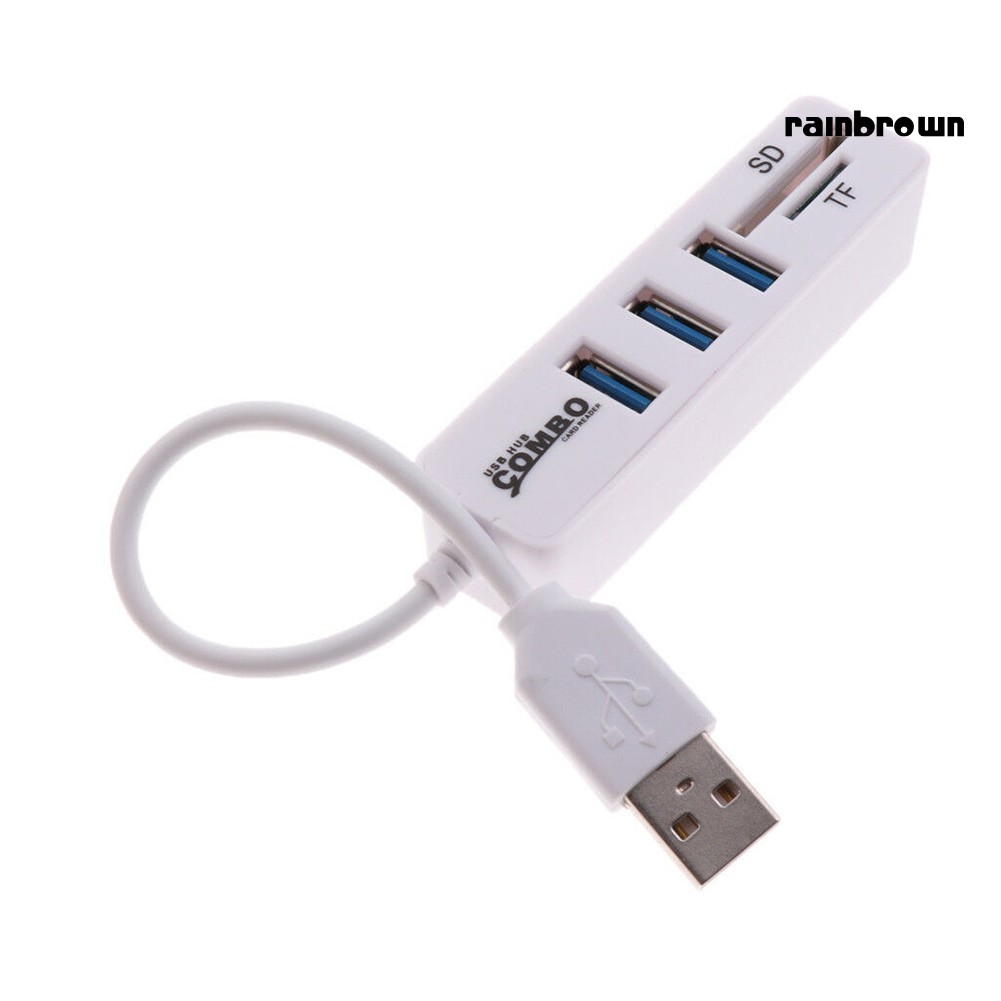 Đầu Đọc Thẻ Nhớ 3 Cổng Usb 2.0