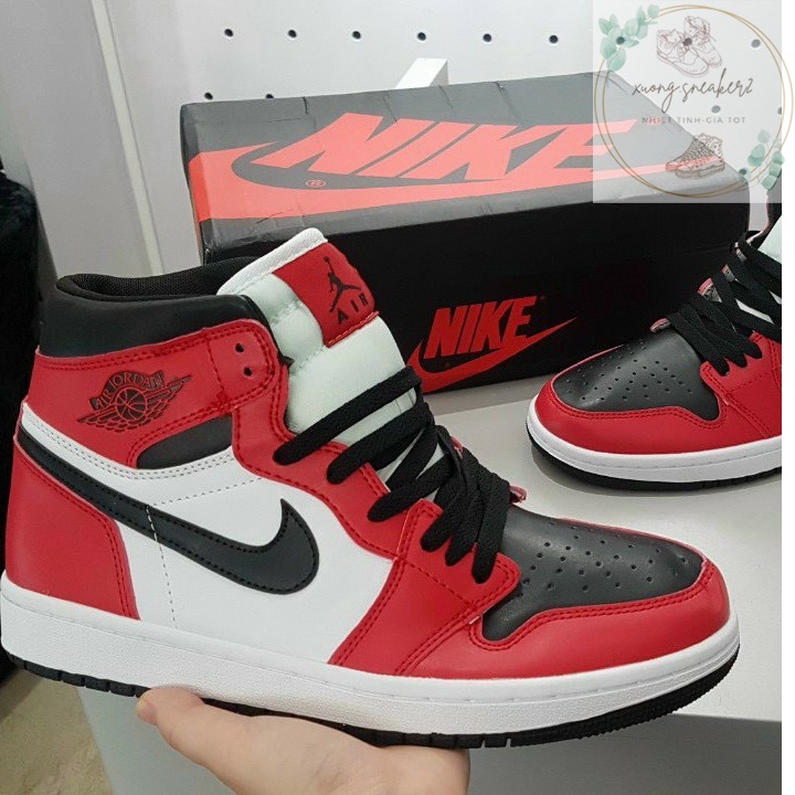 Giày Jordan Cổ Cao Nam màu Đỏ, Giày Sneaker siêu đẹp Hàng Cao Cấp Full Box Bill HÀNG MỚI