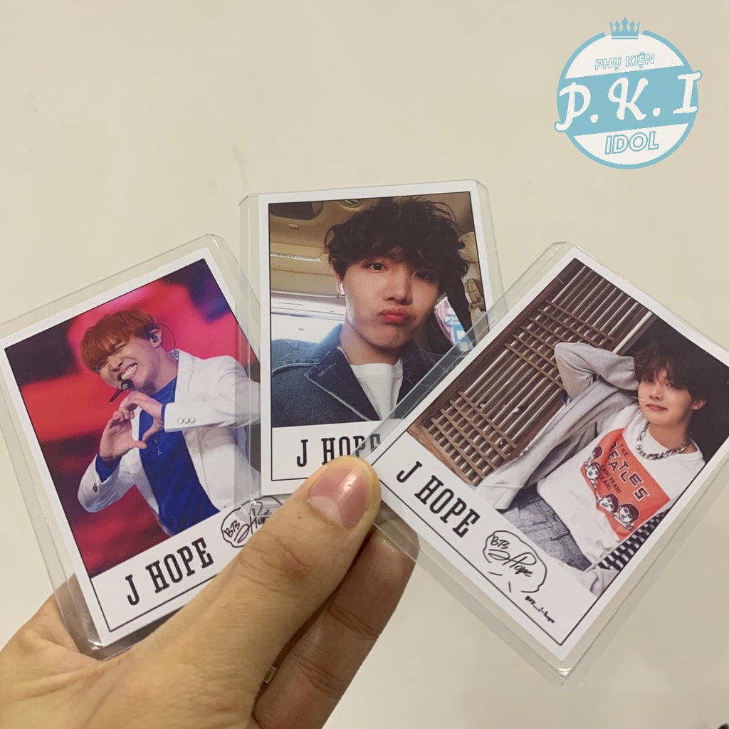 Bộ 9 Lomo Card Tiểu Hi Vọng J-hope - KÈM 9 TOPLOADER BẢO VỆ