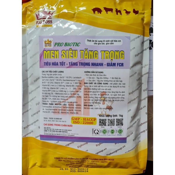 MEN SIÊU TĂNG TRỌNG 1KG