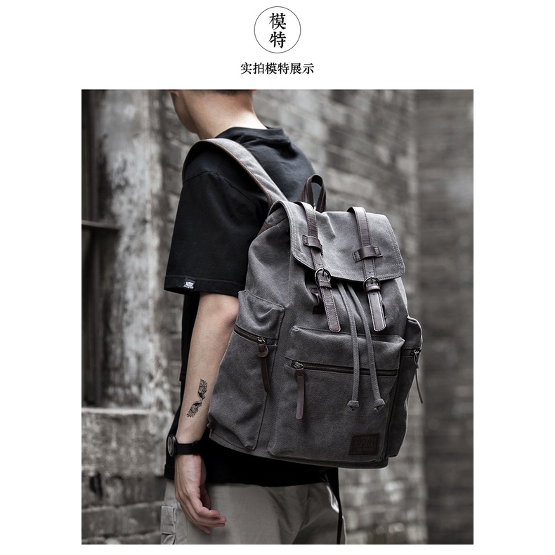 Ba Lô Du Lịch Vải Bố Cỡ Lớn Cho Nam