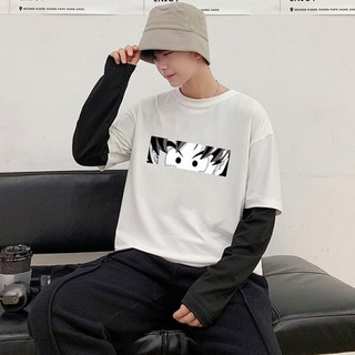 Áo phông nam nữ vai rộng dài tay oversize in hình songoku cá tính new 2020