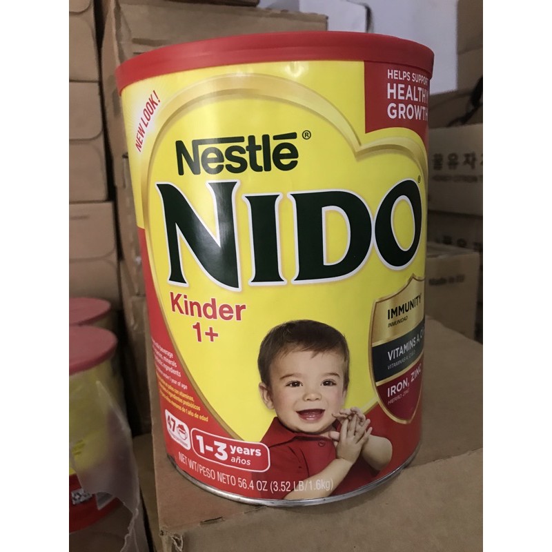 [date 30/9/2022} Sữa Nido Mỹ nắp đỏ 1.6 kg