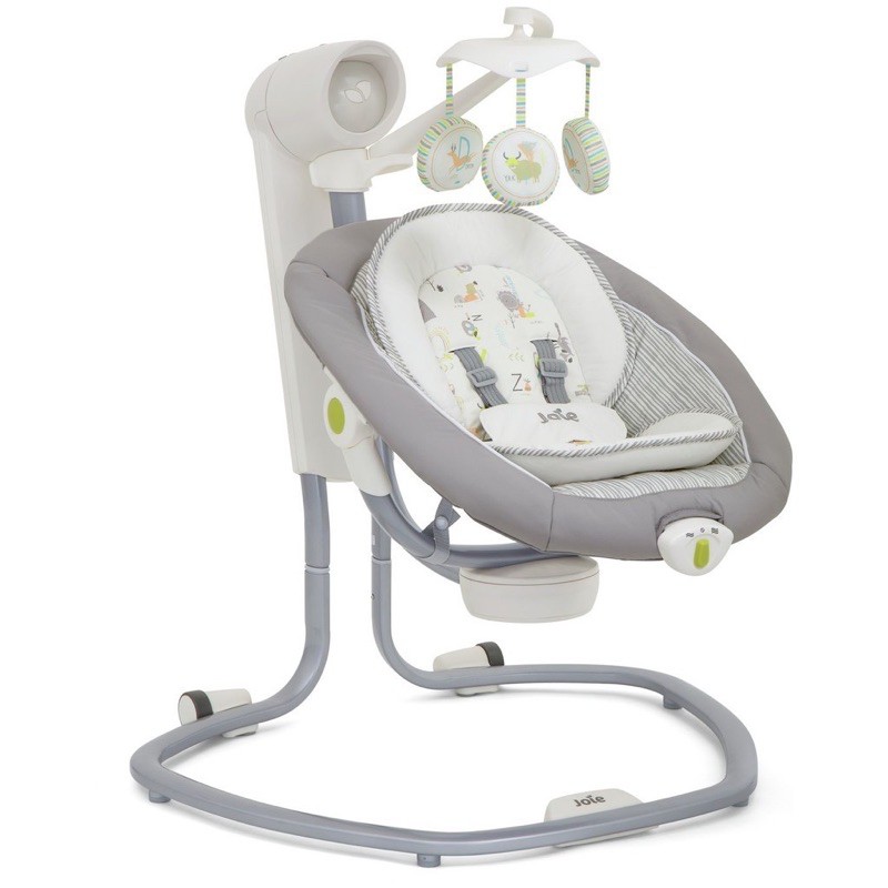 [Mã MKBC13 giảm 80k đơn 1 triệu] Nôi Đưa Trẻ Em Joie Sẻina Swivel Nature’s Alphabet