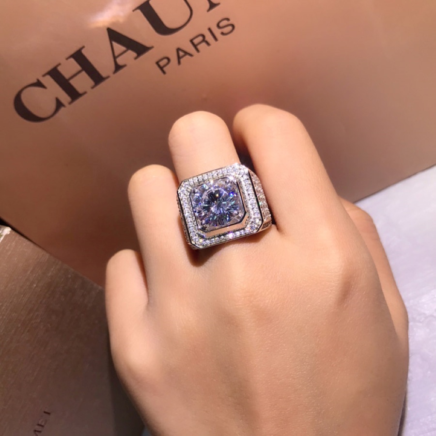 Nhẫn nam nữ đính đá sang trọng Unisex,thời trang phong cách siêu ngầu