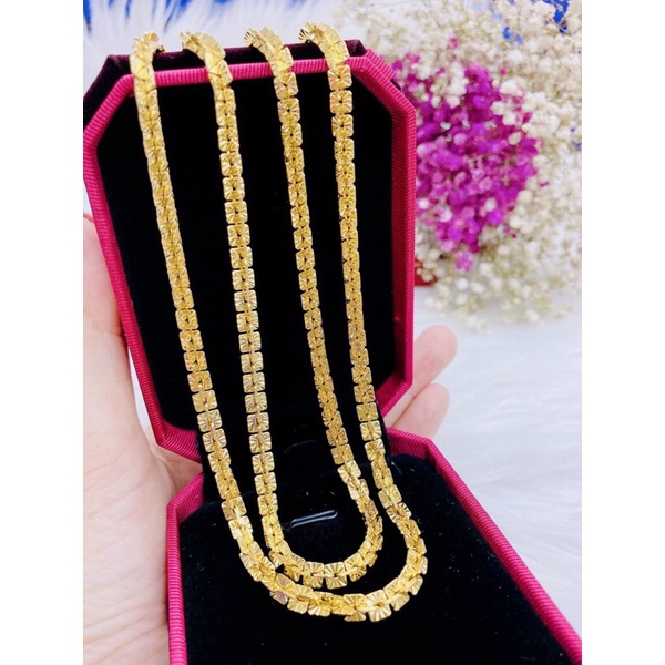 Dây chuyền nam nữ 3d siêu sáng bền màu mạ vàng 18k trang sức giá sỉ Kami