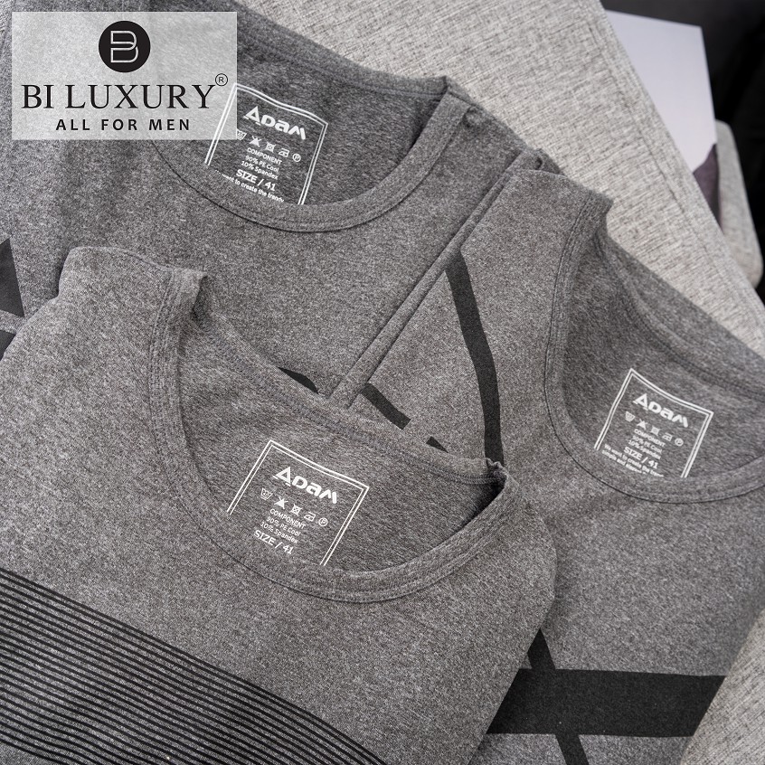 Áo phông họa tiết nam BILUXURY màu ghi sáng - APKH3 | BigBuy360 - bigbuy360.vn