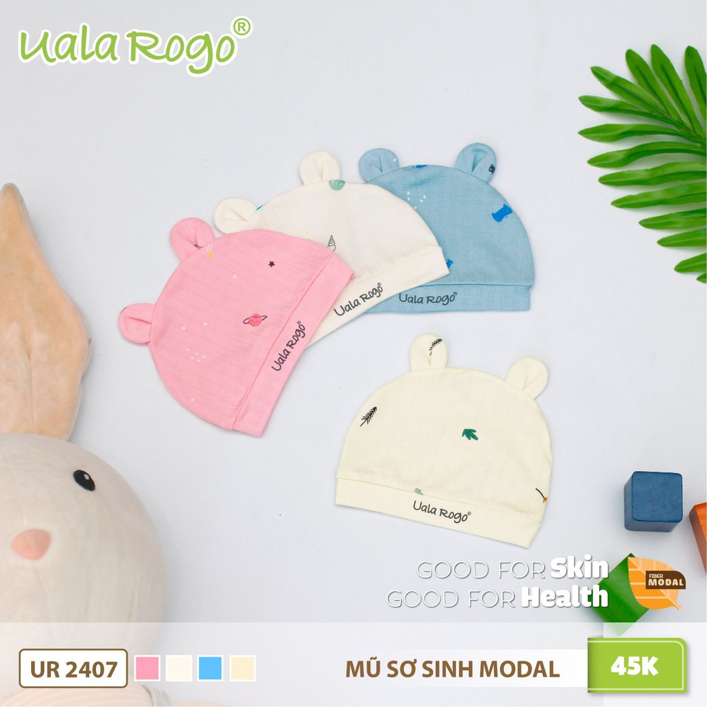 Mũ Sơ Sinh Uala Rogo - Mũ Uala&amp;Rogo Chất Petit Cho Bé Mềm Mượt - 8939001524074