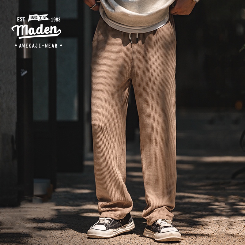 Quần MADEN dài ống rộng nhiều màu sắc tùy chọn phong cách Nhật Bản hip hop cổ điển dành cho nam