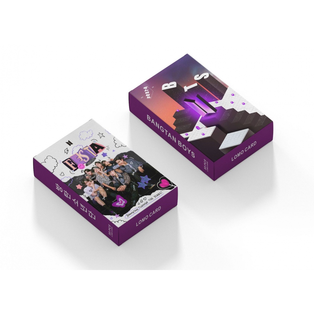 Hộp 55 Ảnh Thẻ Lomo Nhóm Nhạc BTS Kpop FESTA 2022 9TH