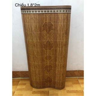 Chiếu trúc vân gỗ nằm 2 mặt gập đôi 1.8m*2m
