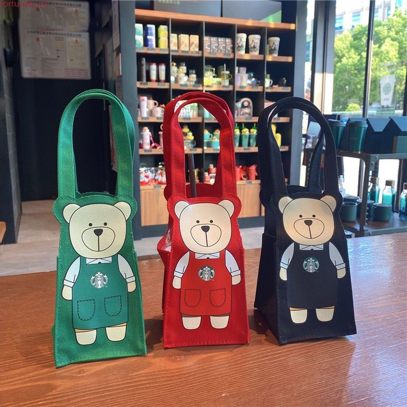 Túi đựng cốc giữ nhiệt cao cấp Starbucks chất liệu thân thiện với môi trường
