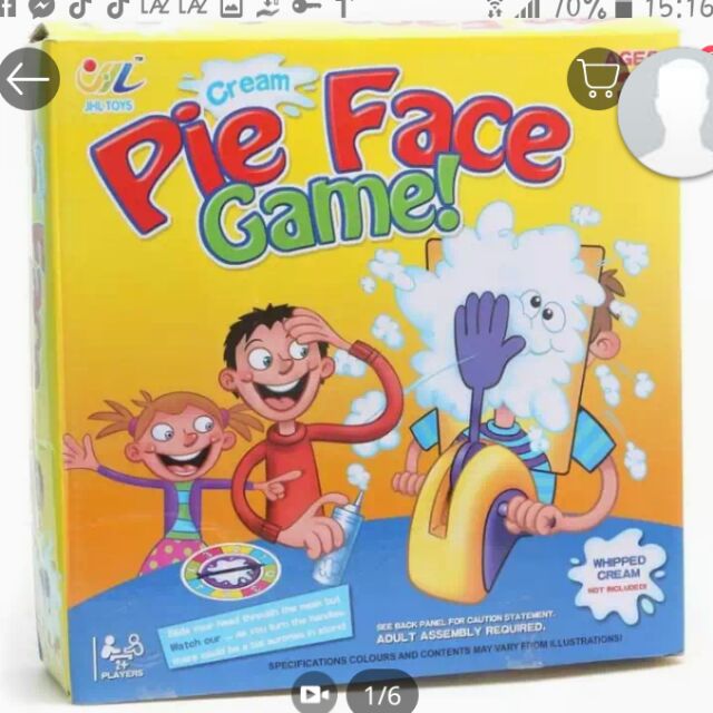 Trò chơi pie face giải trí