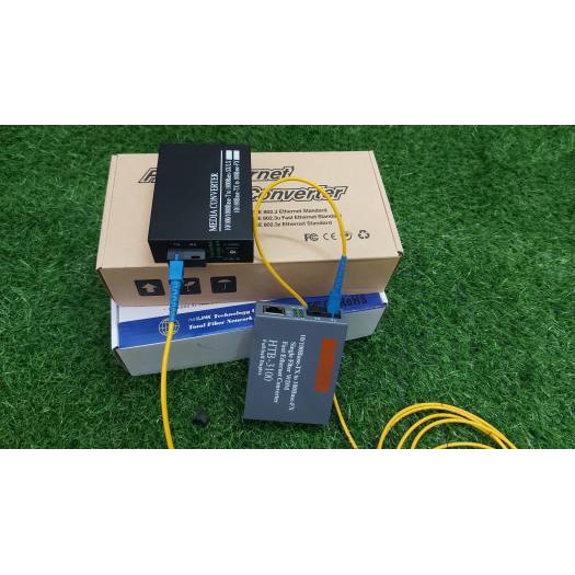 Bộ Converter Quang 1 Quang 4 lan Đầu A và Converter Quang Netlink 1 Quang 1 Lan Chuẩn B Single Mode 