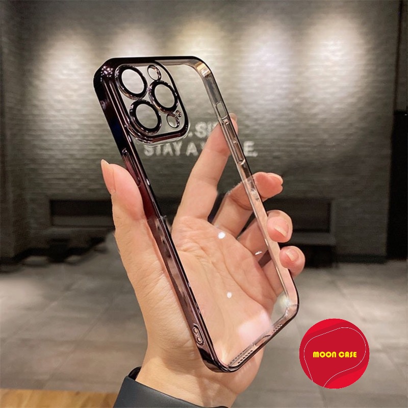Ốp điện thoại CẠNH VUÔNG mềm mại có vòng bảo vệ camera 7/7plus/8/8plus/x/xs/xs max/11/11 promax/12 /12 pro max/13promax