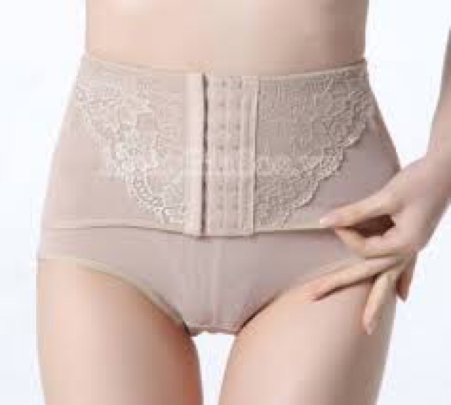Quần gen nịt bụng móc cài