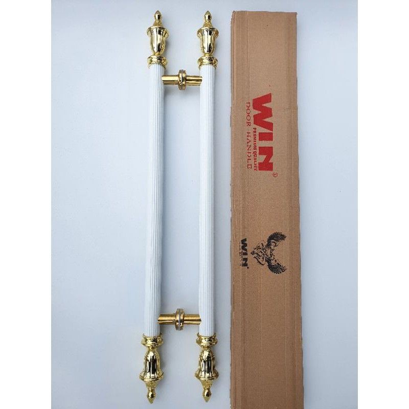 Tay nắm cửa nhôm, cửa kính, cửa cổng( màu trắng sữa, dài 80cm)