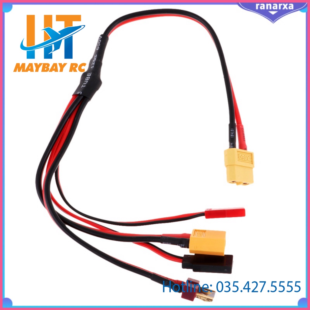 Dây Cáp Sạc Pin Lipo 4mm Xt60