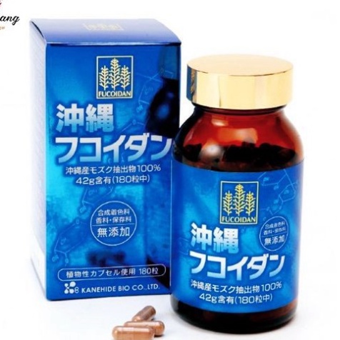 Viên uống Fucoidan xanh Nhật Bản 180 viên (mẫu mới, date 2025)