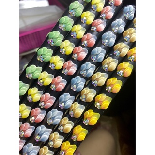 Hoa bột nail vừa móng thật kèm ảnh thật và video