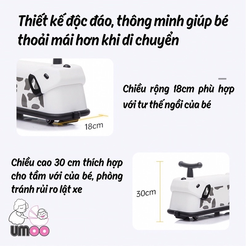 Xe Chòi Chân Cao Cấp Hình Cún Siêu Kute Umoo