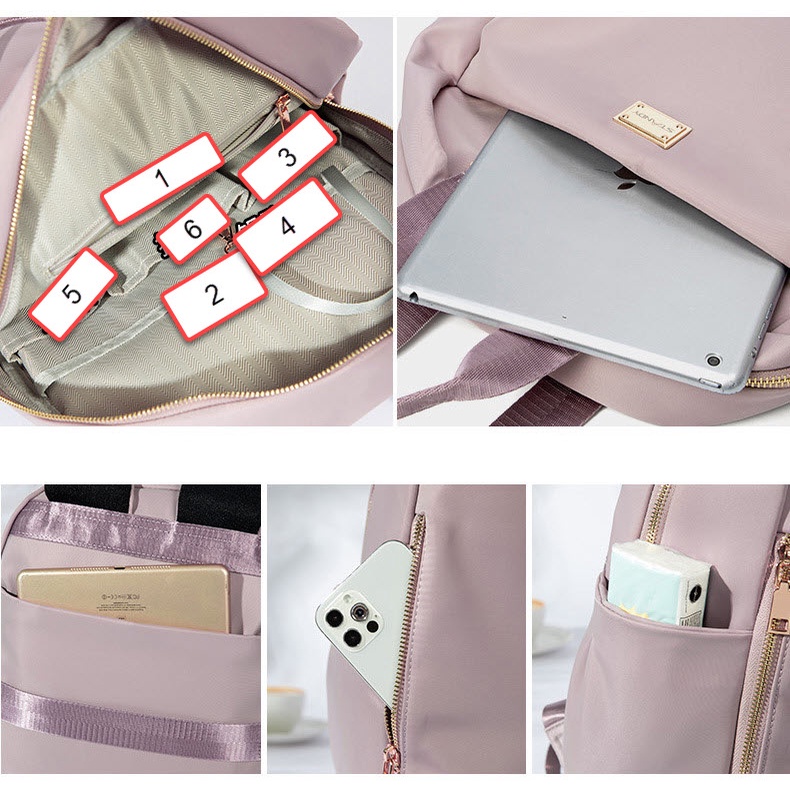 Balo Đi Học, Đi Làm Đựng Laptop 15.6 inch chống sốc Chống Thấm Nước Thời Trang Cho Nữ