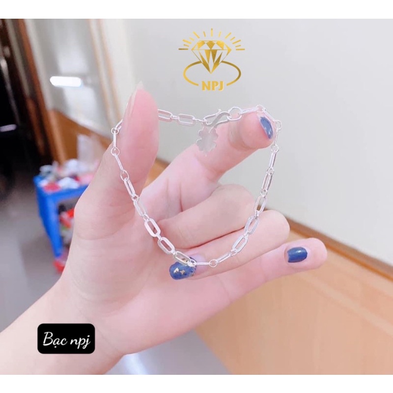 Lắc tay Xích bản to ⚡ HÀNG CAO CẤP ⚡ lắc tay nữ chất liệu bạc ta thiết kế sang trọng quý phái