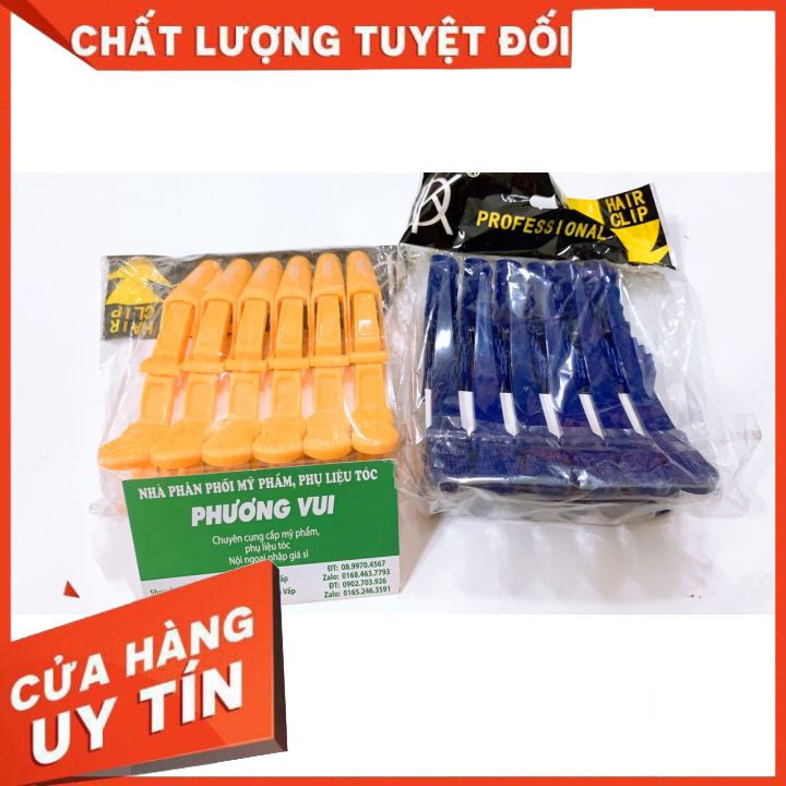 Kẹp chia tóc mỏ vịt cá sấu-kẹp cá sấu-đủ màu- phụ liệu tóc -kẹp vịt chia tóc khi uấn-nhuộm  tóc rất tiện lợi