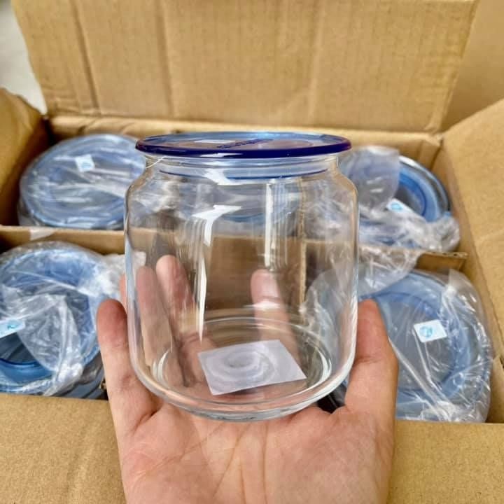 Hũ thủy tinh 500ml - Cao Cấp LUMINAC chịu nhiệt có nắp đậy làm sữa chua đựng siro mứt dễ dàng vệ sinh [ RẺ VÔ ĐỊCH ]