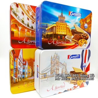[T5/2023] Bánh hộp sắt Karmela 450g