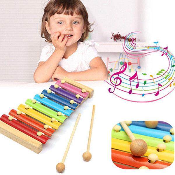 Đồ chơi đàn gõ xylophone 8 thanh bằng gỗ dành cho bé