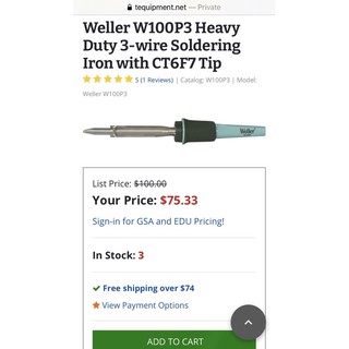 Tay hàn Weller Germany 100W/230V