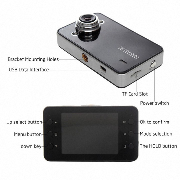 [Xả Kho] Camera Hành trình Ô tô FULL HD Rinos K6000 HD+ @@ @@