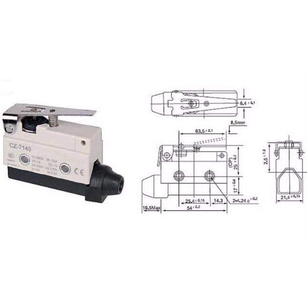 CÔNG TẮC HÀNH TRÌNH CẦN NGẮN CẦN DÀI CÓ BÁNH XE CZ-7120 CZ-7121 CZ-7140 CZ-7141 đảm bảo chất lượng