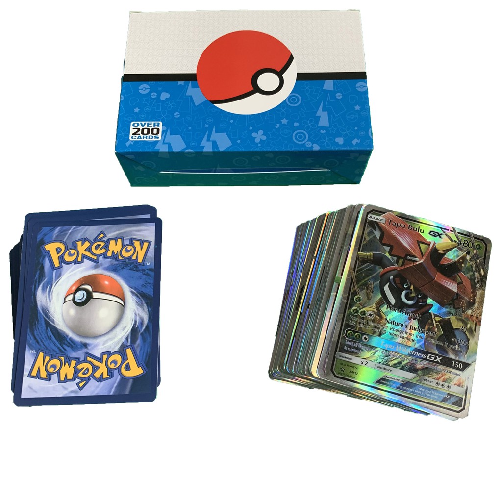 Bộ Thẻ Bài Pokemon 200 Thẻ Cao Cấp Nhiều Loại